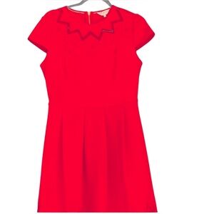 Ted Baker London Size 3 (Ted Baker Sizing) fits sizes 8-10 red dress w/ Pockets